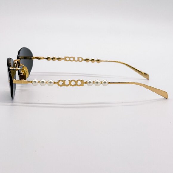 NEW GUCCI SUNGLASSES GOLD WOMEN OVAL EYEWEAR GUCCI GG1922S 001 main image 10